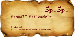 Szabó Szilamér névjegykártya